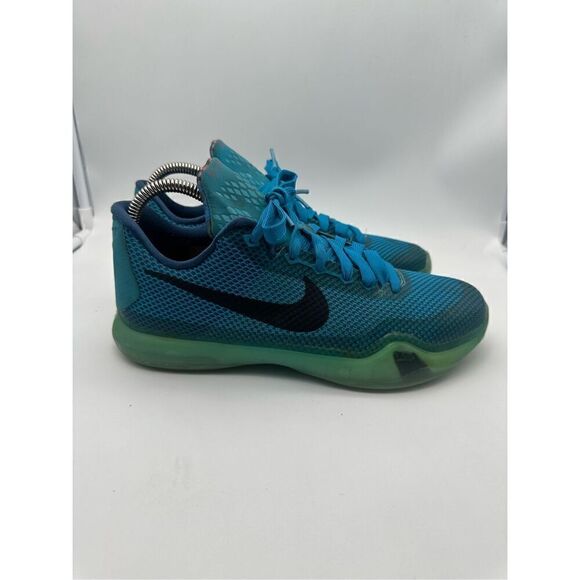 Nike Kobe‎ 10 5AM Flight Blue Lagoon/Black-Vapor Green Mens Size 7Y - Picture 1 of 6